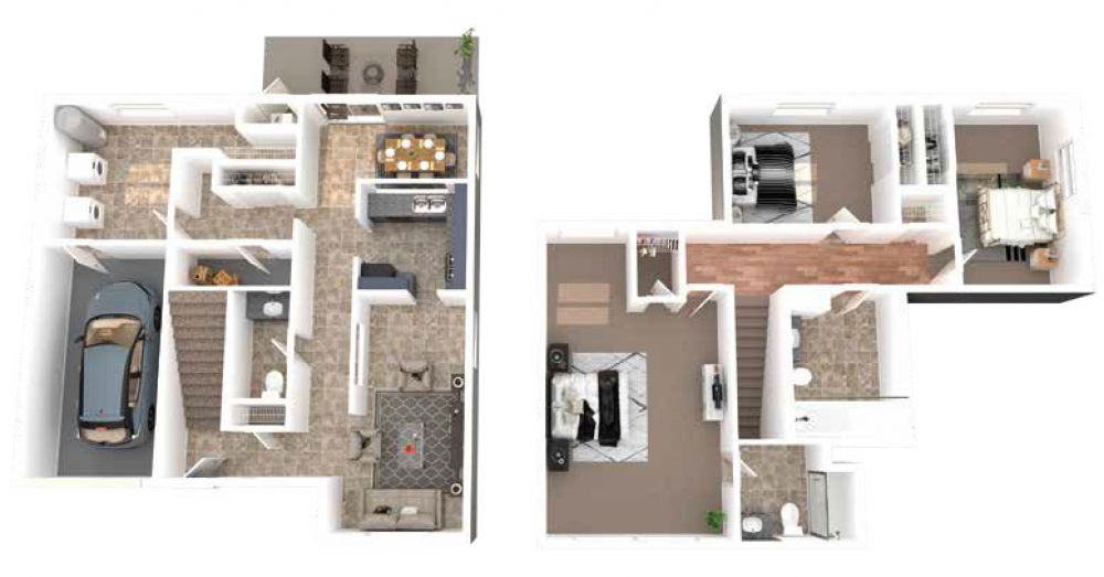 Watkins Terrace Floorplan 3 bdr 2.5 bth